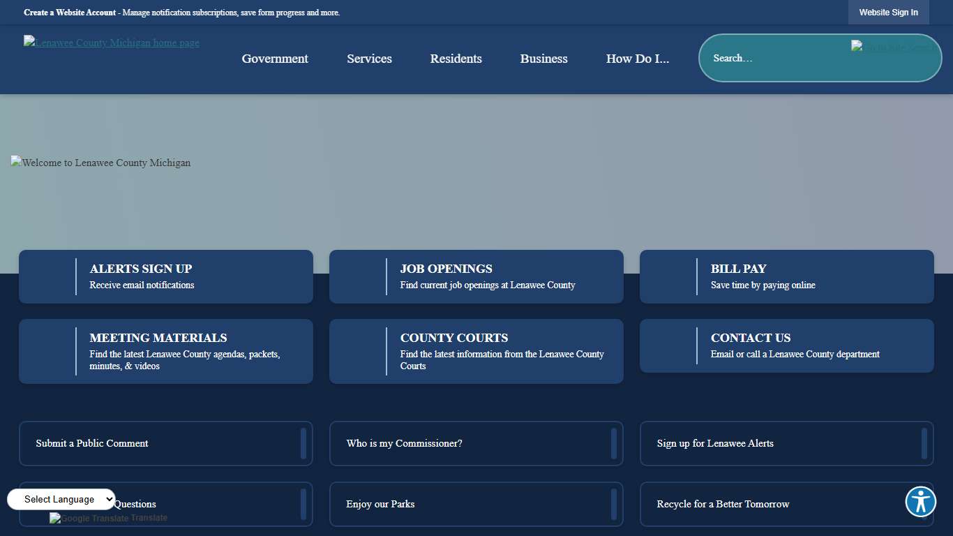 Lenawee County, MI Official Website